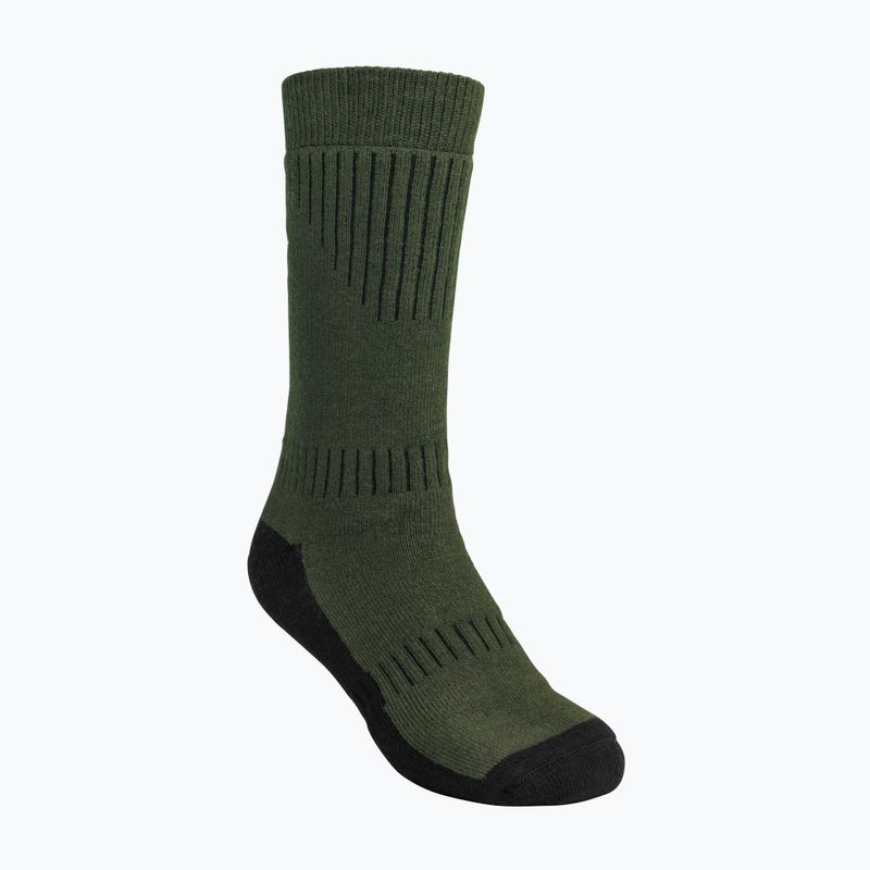 Calzini da trekking da uomo Pinewood Drytex verde medio/marrone