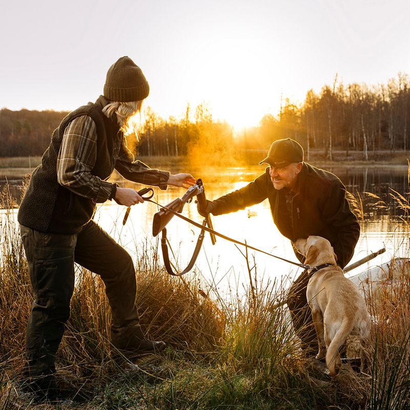 Berretto invernale in lana lavorato a maglia Pinewood mossgreen mel 9