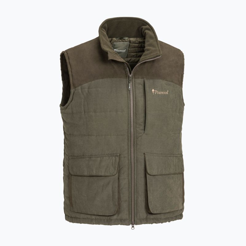 Pinewood uomo senza maniche Abisko/Småland in pelle scamosciata marrone