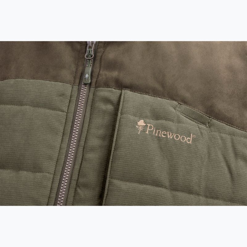 Pinewood uomo senza maniche Abisko/Småland in pelle scamosciata marrone 3