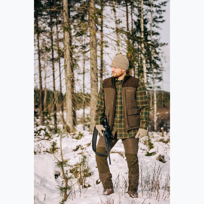 Pinewood uomo senza maniche Abisko/Småland in pelle scamosciata marrone 4