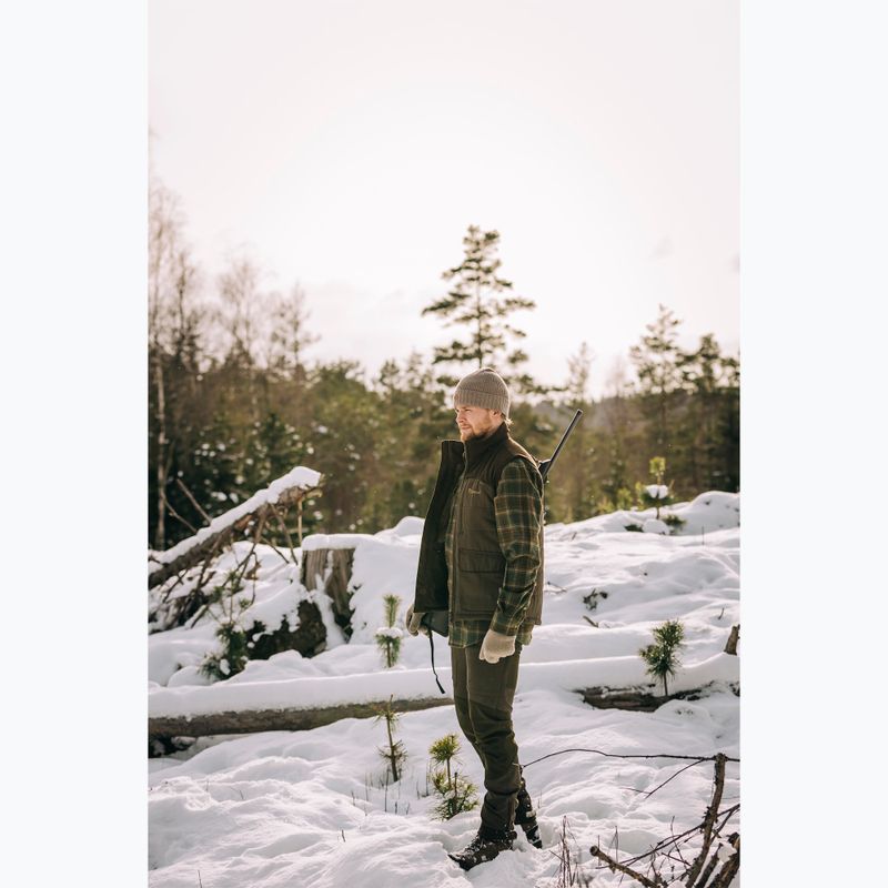 Pinewood uomo senza maniche Abisko/Småland in pelle scamosciata marrone 5