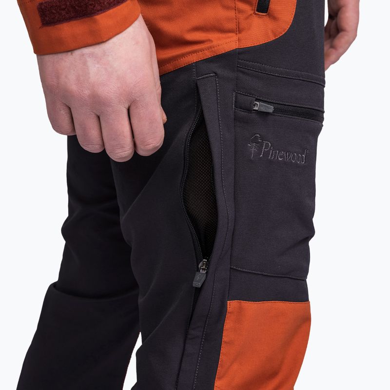 Pantaloni da trekking Pinewood Finnveden Hybrid da uomo d.antracite/terraco 3