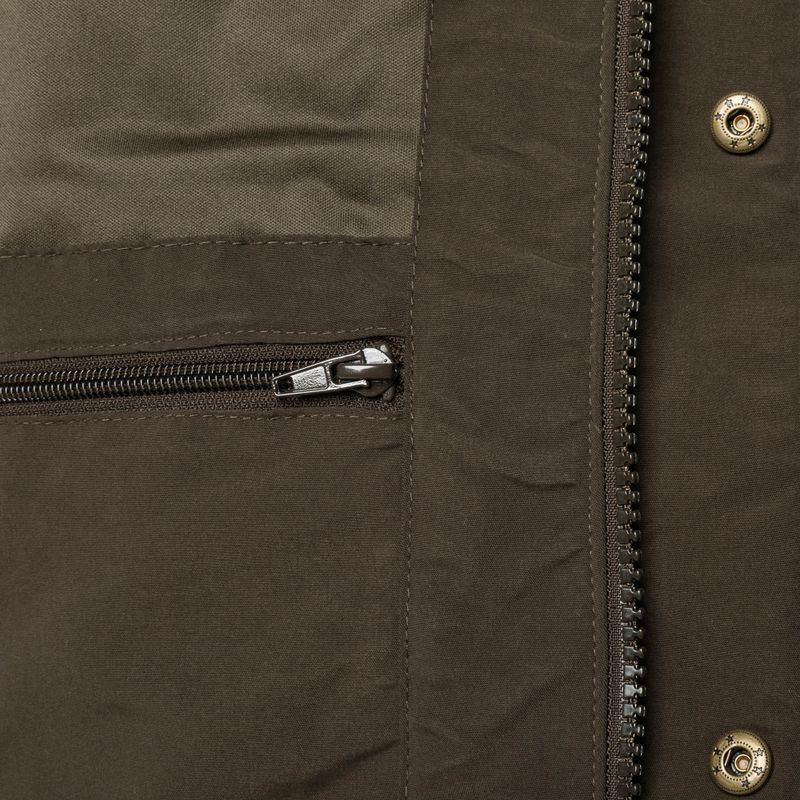 Giacca antipioggia da uomo Pinewood Smaland Light in pelle scamosciata marrone 14
