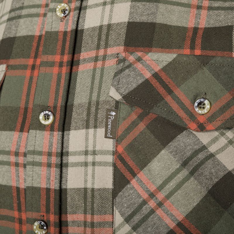 Camicia Pinewood da uomo Härjedalen verde 3