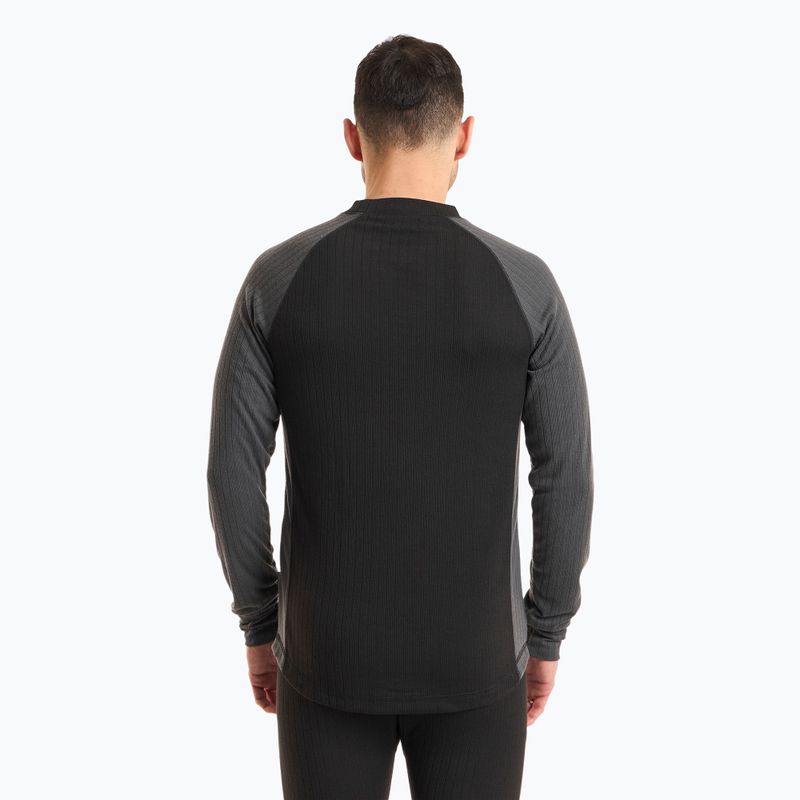 Set di intimo termico da uomo Pinewood Finnveden Base Layer nero/grigio scuro 3