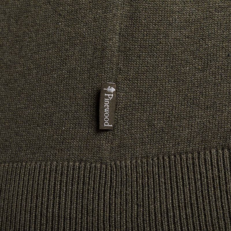 Pinewood Varnamo Uomo Maglione girocollo in maglia verde mel 4