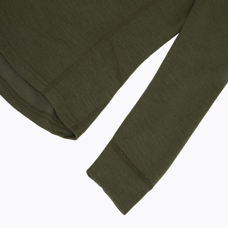 Felpa termica Pinewood Abisko Merino Base Layer Half Zip Uomo d.mossgreen 4