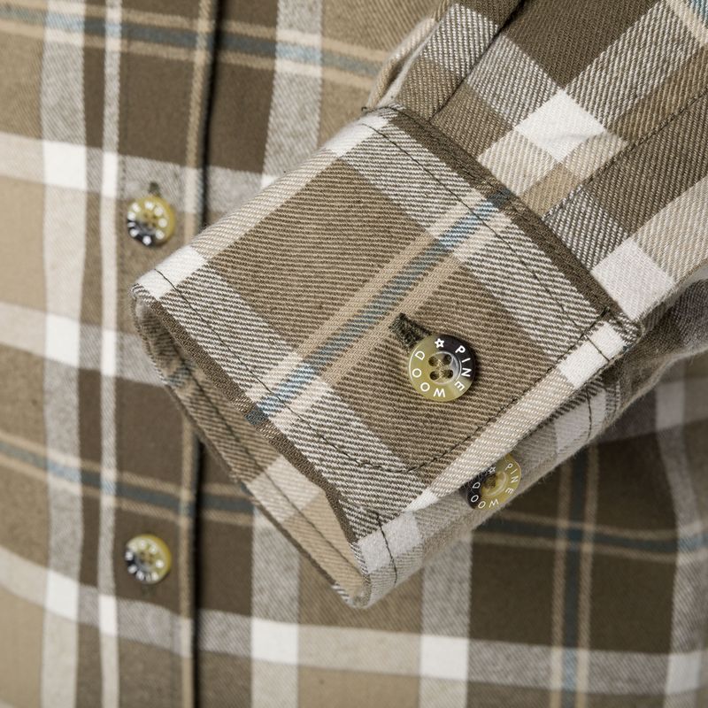 Camicia da uomo Pinewood Härjedalen d.mole marrone 7