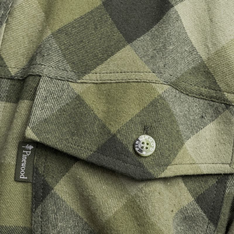 Camicia Pinewood Lumbo da uomo in marrone oliva/camoscio 4