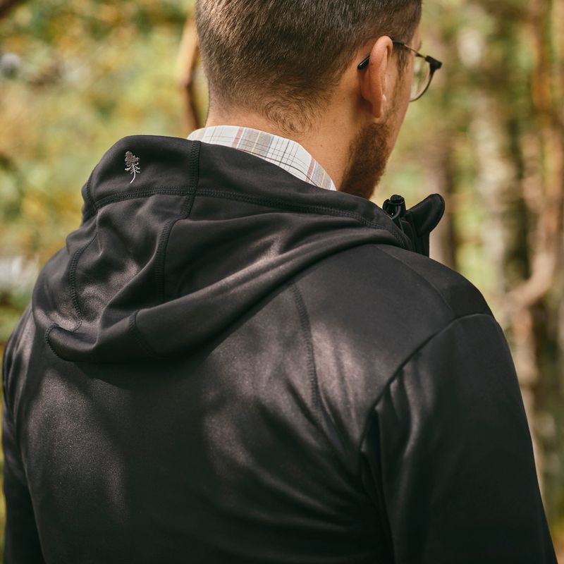 Felpa con cappuccio Pinewood Finnveden nera da uomo 5