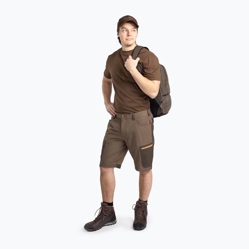 Pantaloncini da trekking da uomo Pinewood Finnveden Trail Hybrid earthbrown/d.olive 2