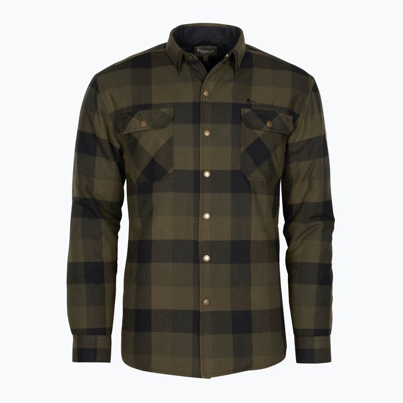 Camicia Pinewood Canada Classic 2.0 verde/nero da uomo 5