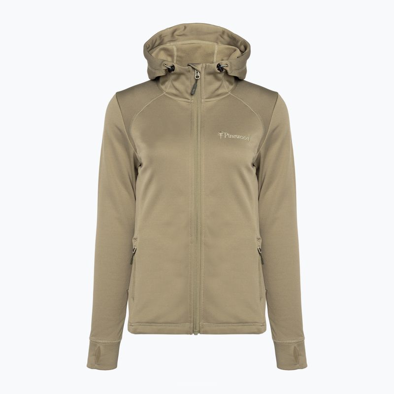 Pinewood donna Finnveden Felpa con cappuccio mid khaki 8