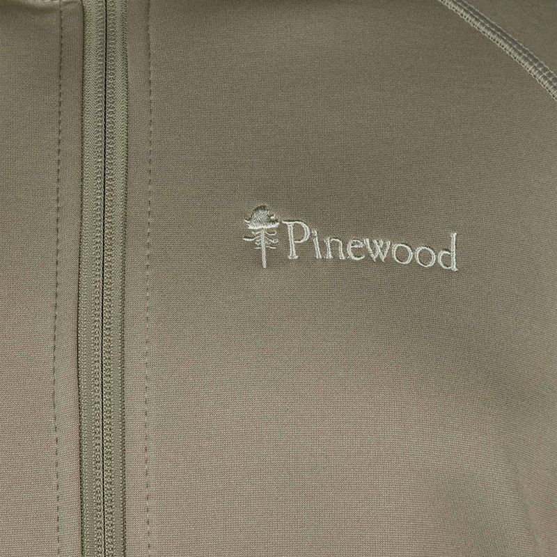 Felpa con cappuccio Pinewood Finnveden da uomo, color cachi medio 3