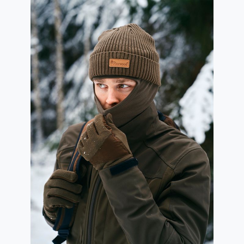 Pinewood Småland Hunters Extreme Fleece guanti da uomo h.brown / suede brown 2