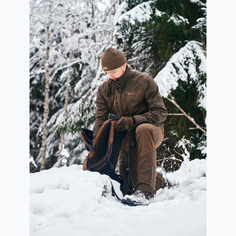 Pinewood Småland Hunters Extreme Fleece guanti da uomo h.brown / suede brown 4