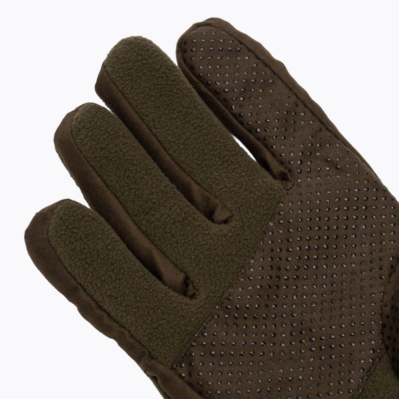 Pinewood Småland Hunters Extreme Fleece guanti da uomo h.brown / suede brown 5