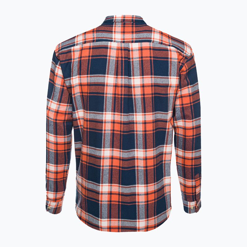 Camicia Pinewood da uomo Härjedalen blu/arancio 2