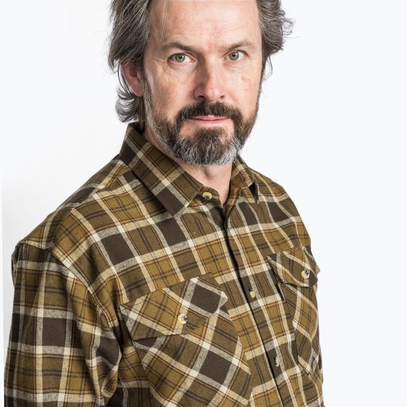 Camicia da uomo Pinewood Härjedalen h.olive/khaki 5