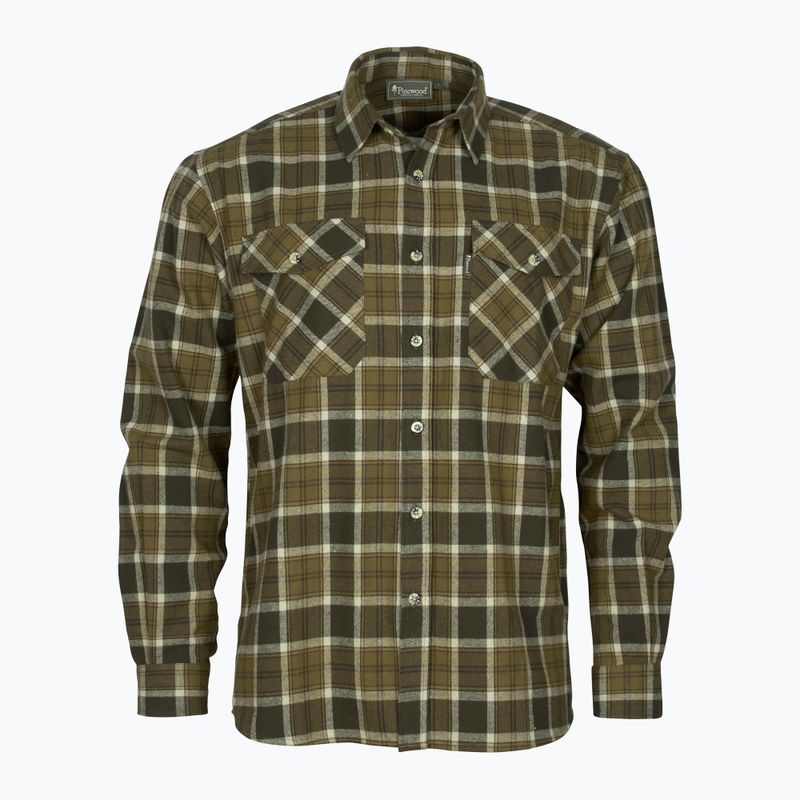 Camicia da uomo Pinewood Härjedalen h.olive/khaki 6