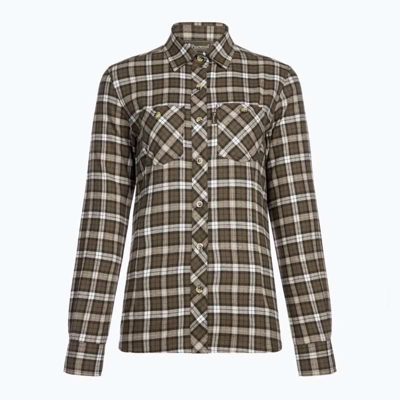 Camicia Pinewood donna Felicia d.verde/bianco sporco