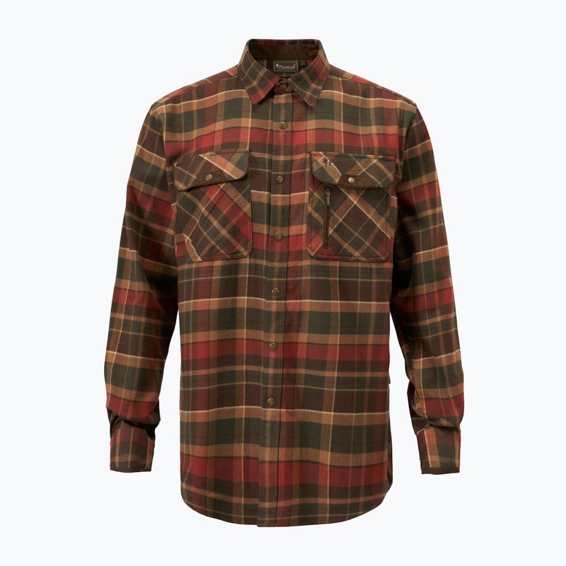 Camicia Pinewood Prestwick Exclusive da uomo d.verde/terracotta 7