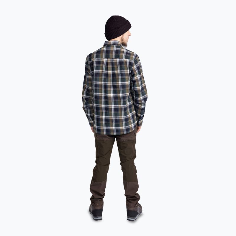 Camicia Pinewood da uomo Härjedalen verde/navy 5