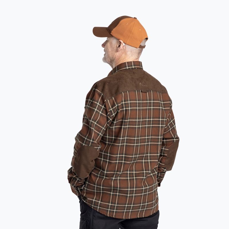 Camicia Pinewood Douglas da uomo, torrone/beige 4