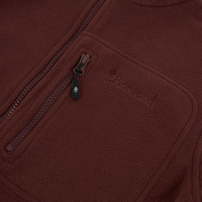 Felpa trekking donna Pinewood Finnveden Fleece terra prugna 3