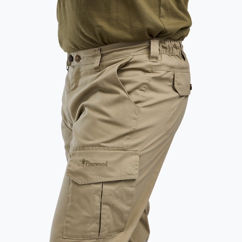 Pantaloni da trekking da uomo Pinewood Finnveden Outdoor Trousers l.khaki 4
