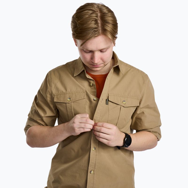 Camicia Pinewood Safari LS da uomo in pietra arenaria 3