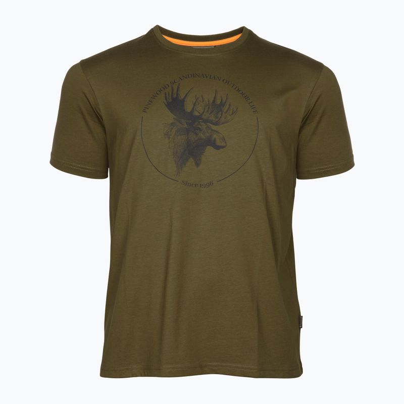 Maglietta Pinewood Moose olive da uomo 4