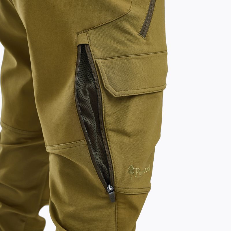 Pantaloni da trekking uomo Pinewood Furudal Hunters Hybrid Stretch olive green 5