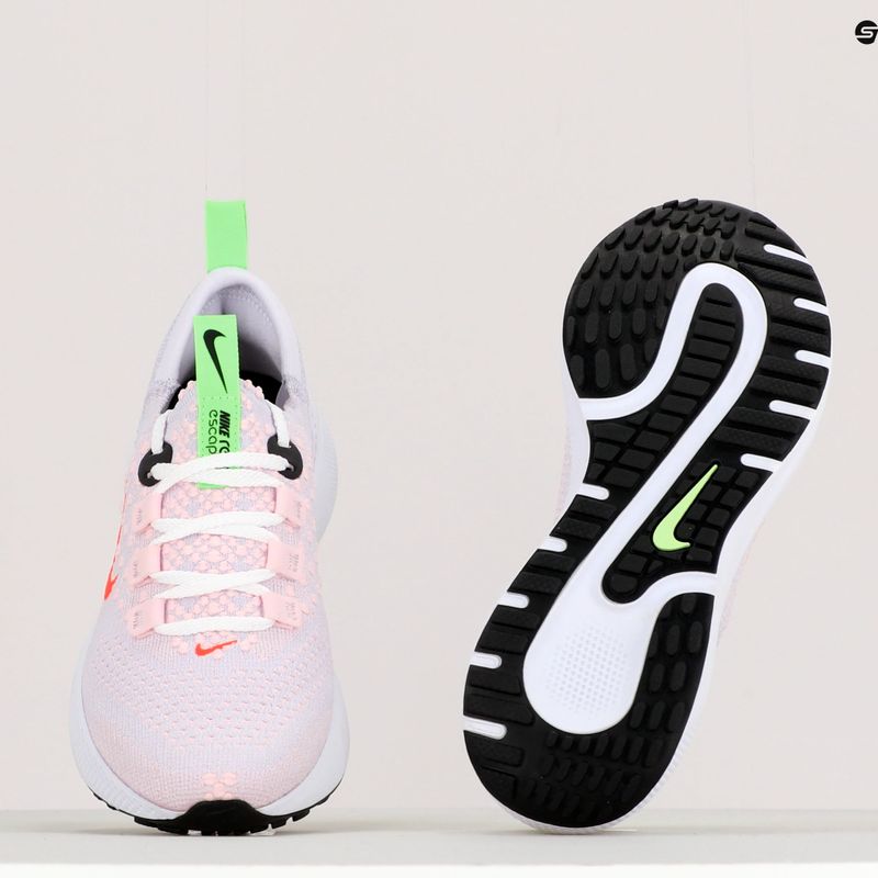 Nike Escape Run Flyknit donne scarpe da ginnastica a malapena uva / rosa cremisi schiuma 9