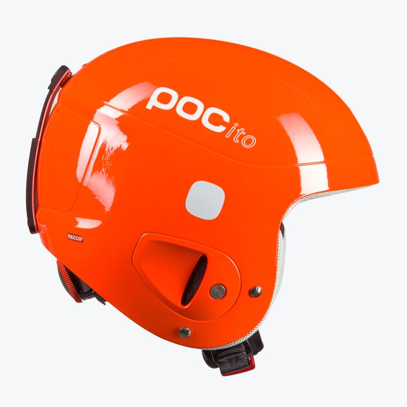 Casco da sci per bambini POC POCito Skull arancione fluorescente 4