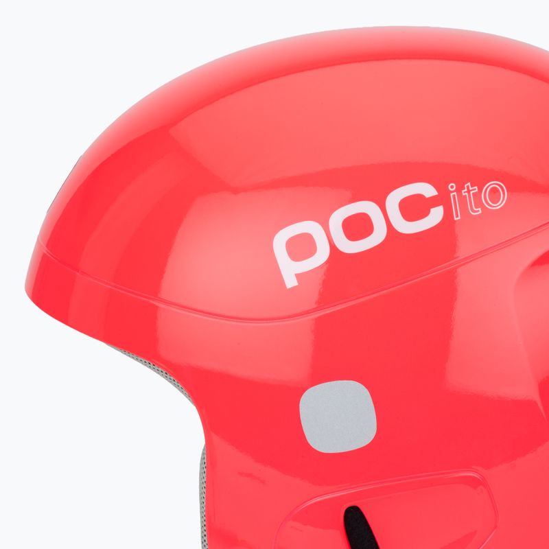 Casco da sci per bambini POC POCito Skull rosa fluorescente 7