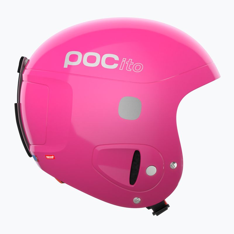 Casco da sci per bambini POC POCito Skull rosa fluorescente 3