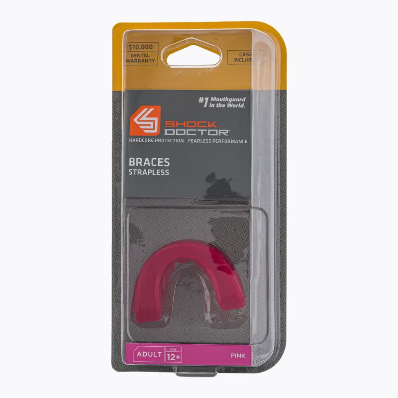 Shock Doctor Braces proteggi mascella rosa