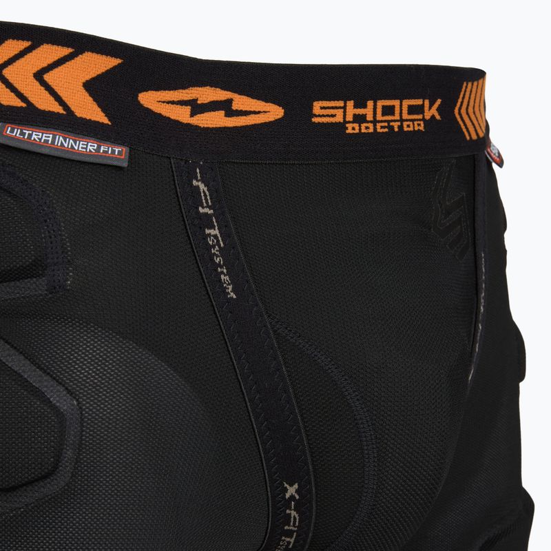 Pantaloncini per sport da combattimento Shock Doctor Ultra Pro Shockskin Relaxed Fit Impact con protezione Carbon Flex 3