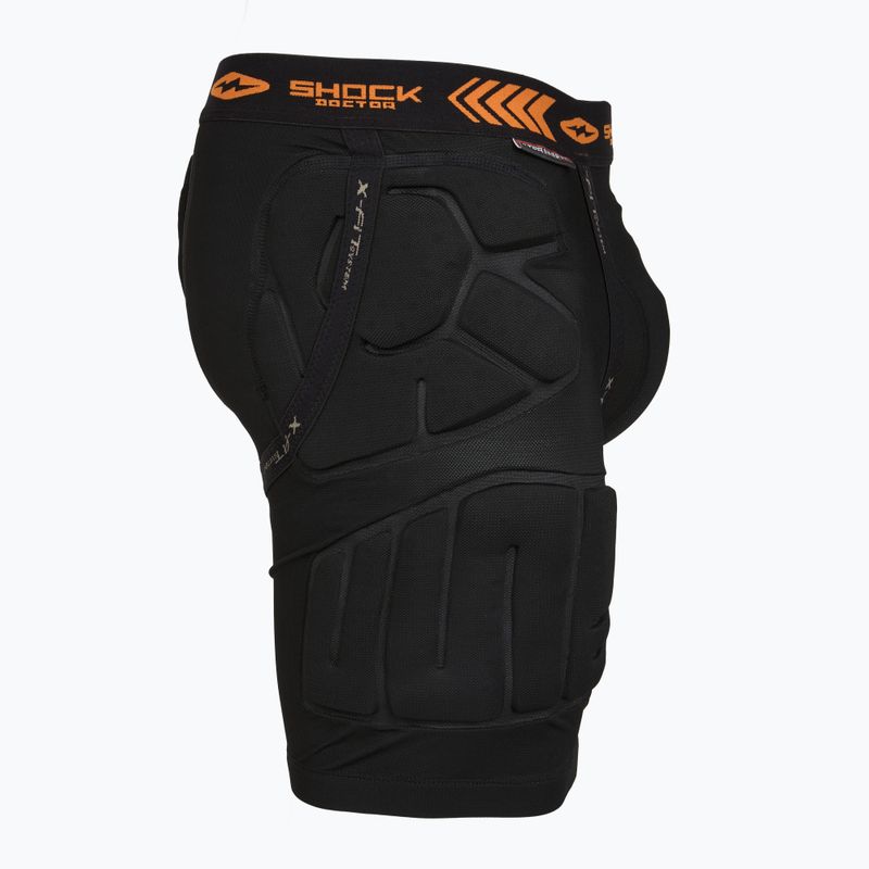 Pantaloncini per sport da combattimento Shock Doctor Ultra Pro Shockskin Relaxed Fit Impact con protezione Carbon Flex 4
