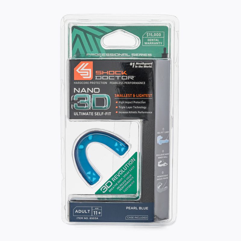 Shock Doctor Nano 3D protezione mascella blu