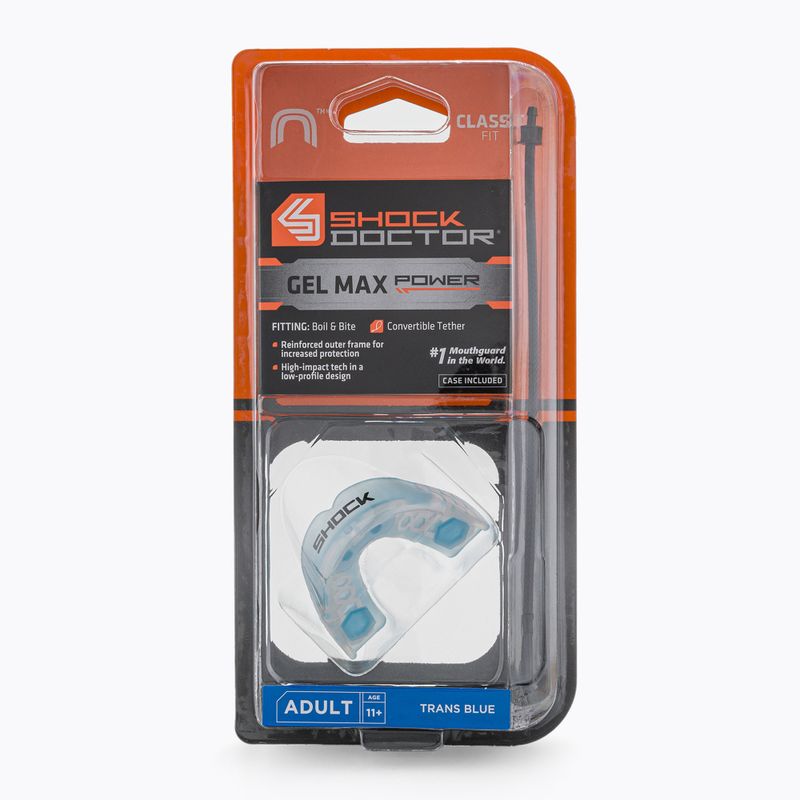 Shock Doctor Gel Max Power, protettore della mascella blu
