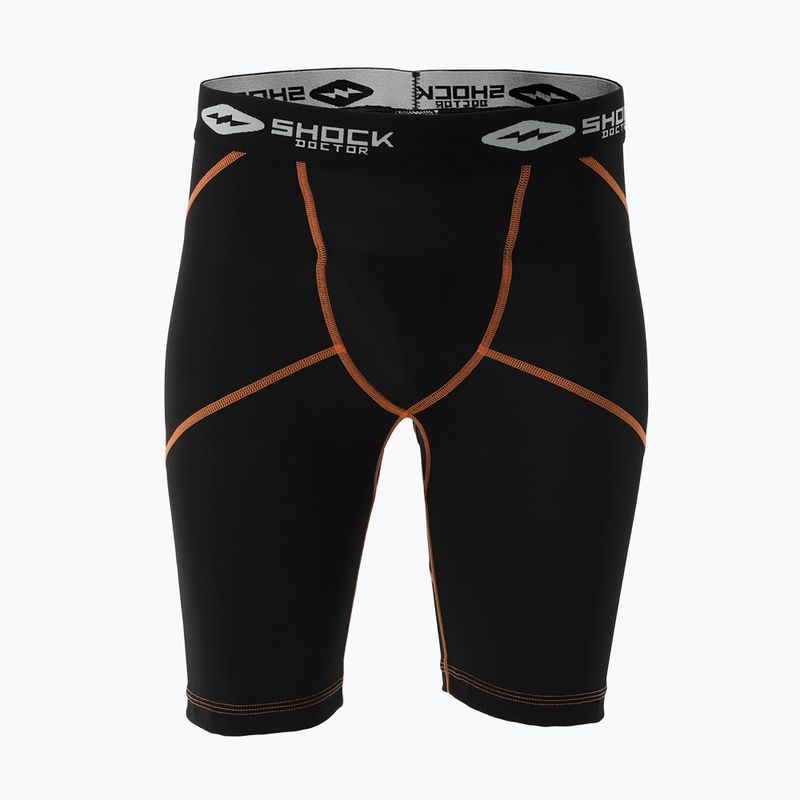 Pantaloncini compressivi con protezione del bacino Shock Doctor black 2