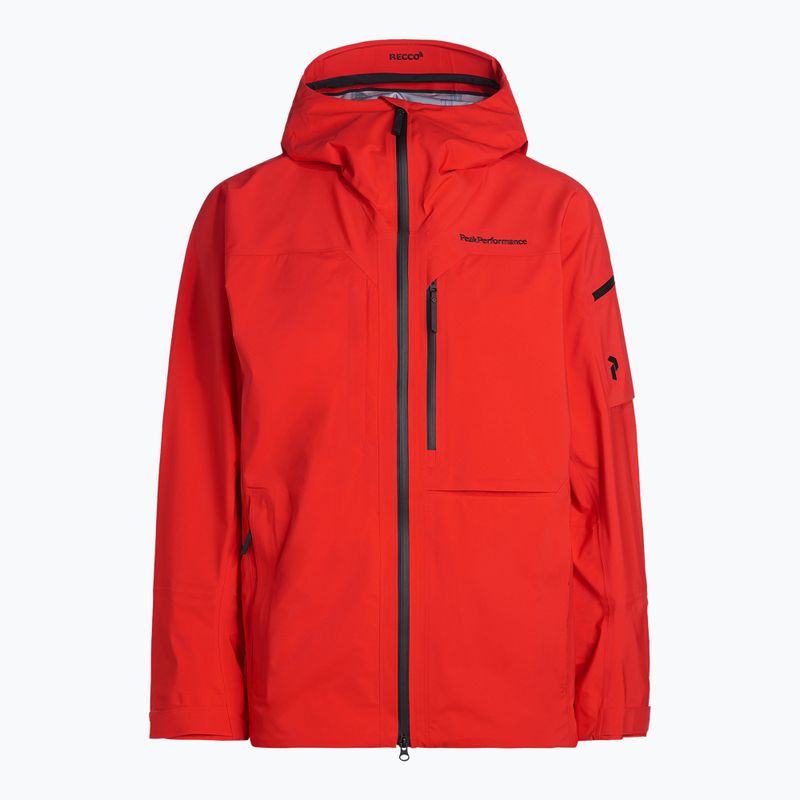 Giacca da sci da uomo Peak Performance M Alpine racing red
