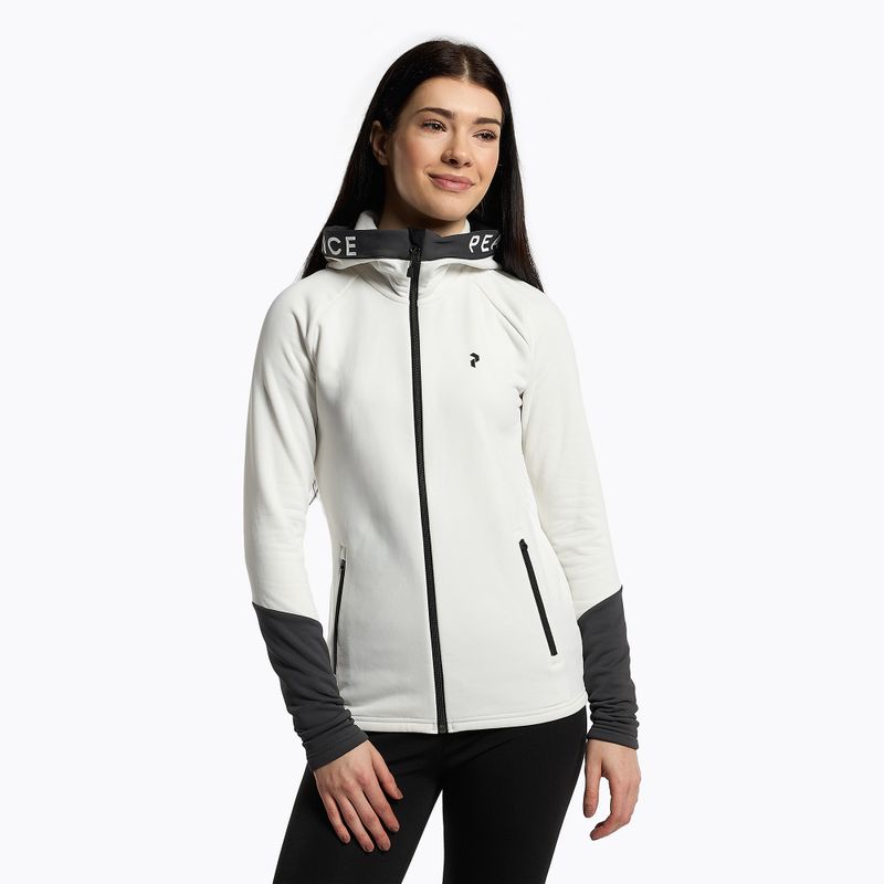 Peak Performance W Rider Zip Hood donna bianco sporco