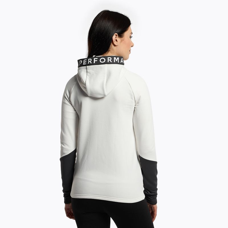 Peak Performance W Rider Zip Hood donna bianco sporco 3
