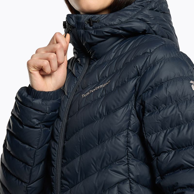 Piumino Peak Performance Donna W Frost Down Hood blu shadow 5