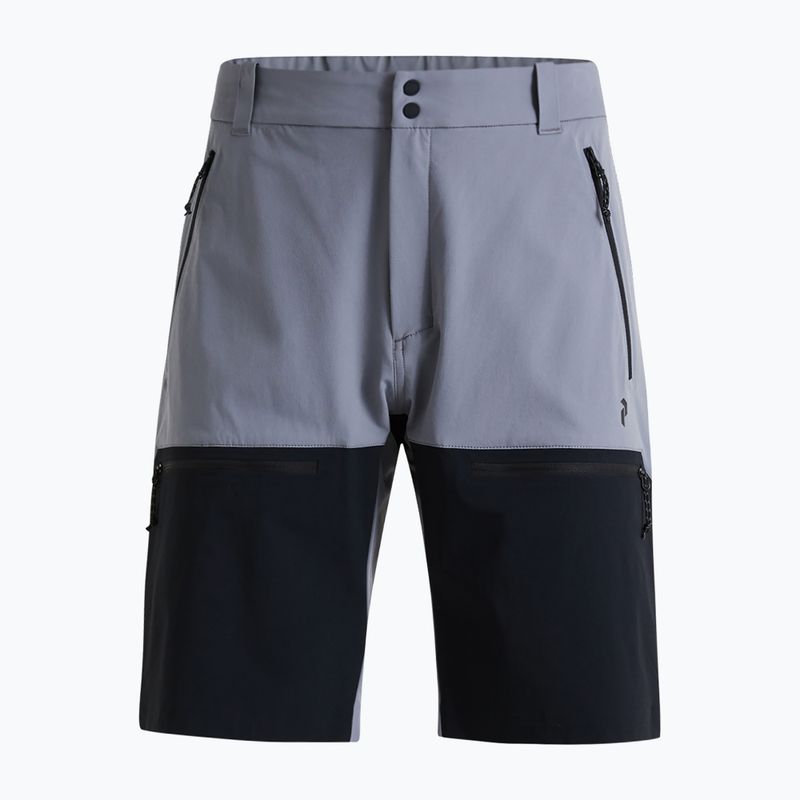 Pantaloncini Peak Performance Stretch Trek da uomo, grigio/nero, silenziosi
