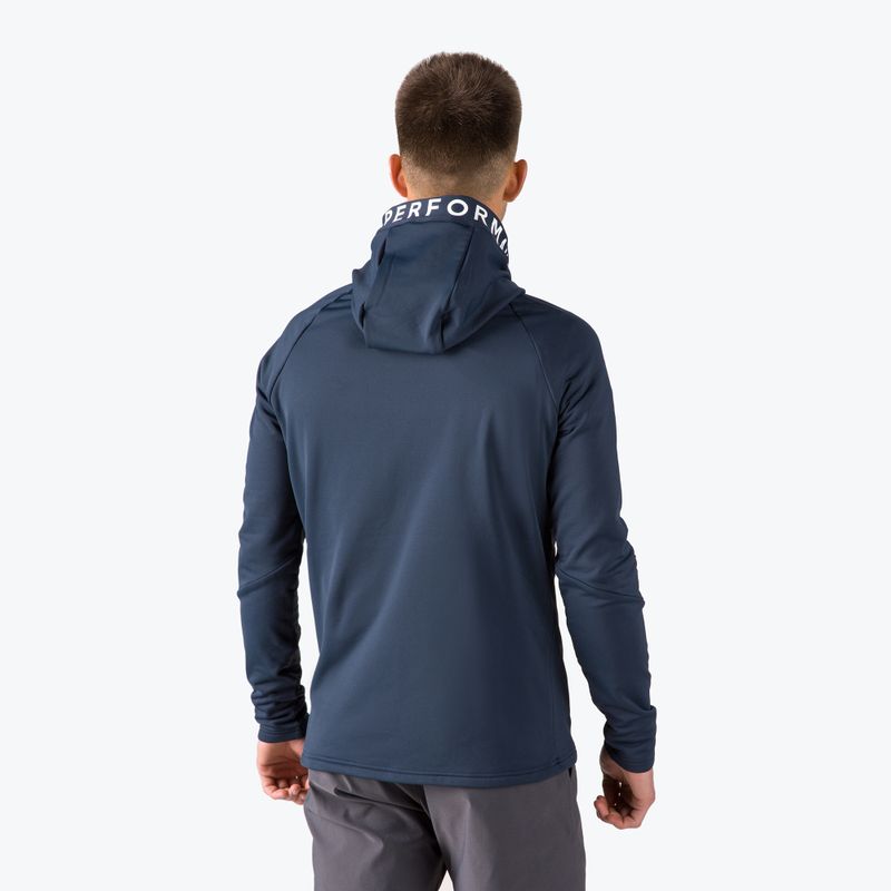 Felpa da uomo Peak Performance Rider Zip Hood 2022 blu shadow trekking 3